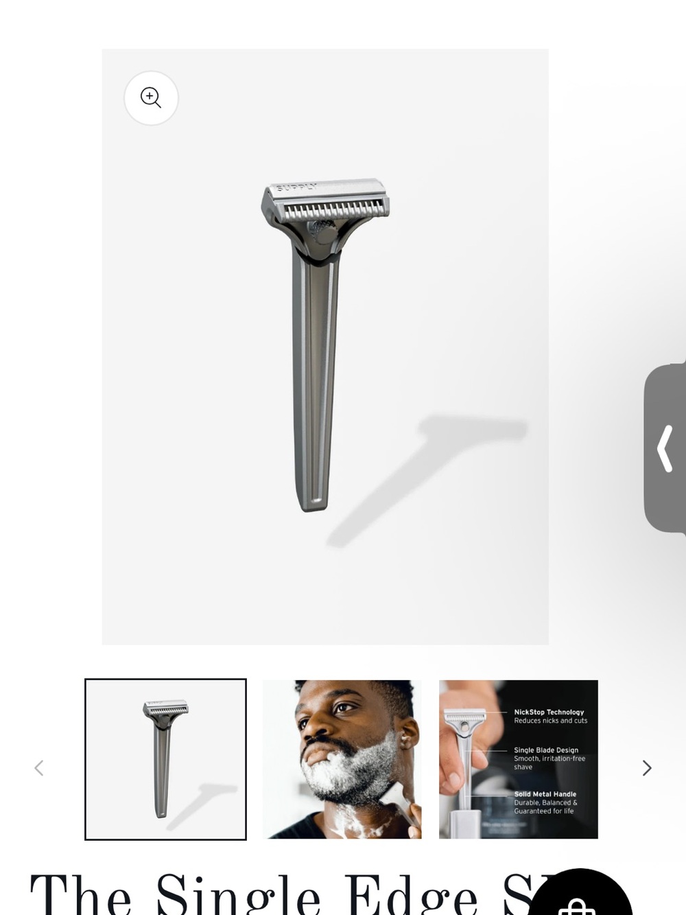 Single-Edge Men’s Safety Razor - Silver (1) and Rose Gold (3)